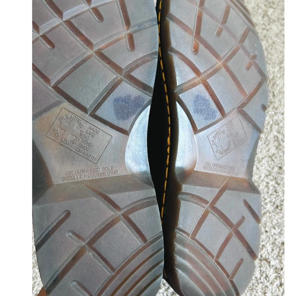 Dr. Martens Streetwear Goth Grunge Black Leather Lace Up Oxford Shoes Mens 10